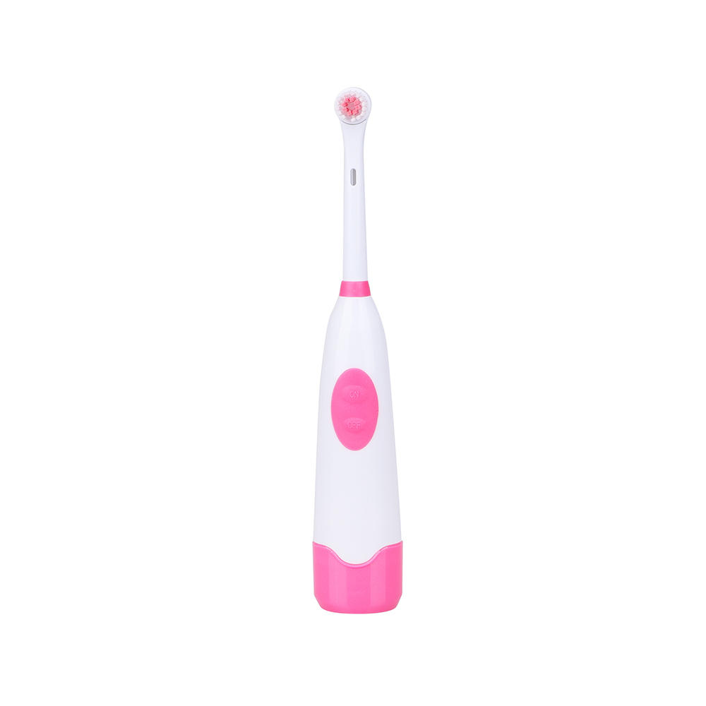 KHET003-C Electric Battery Toothbrush With One Refill Brush Head Easy Press Power Botton For Adult 