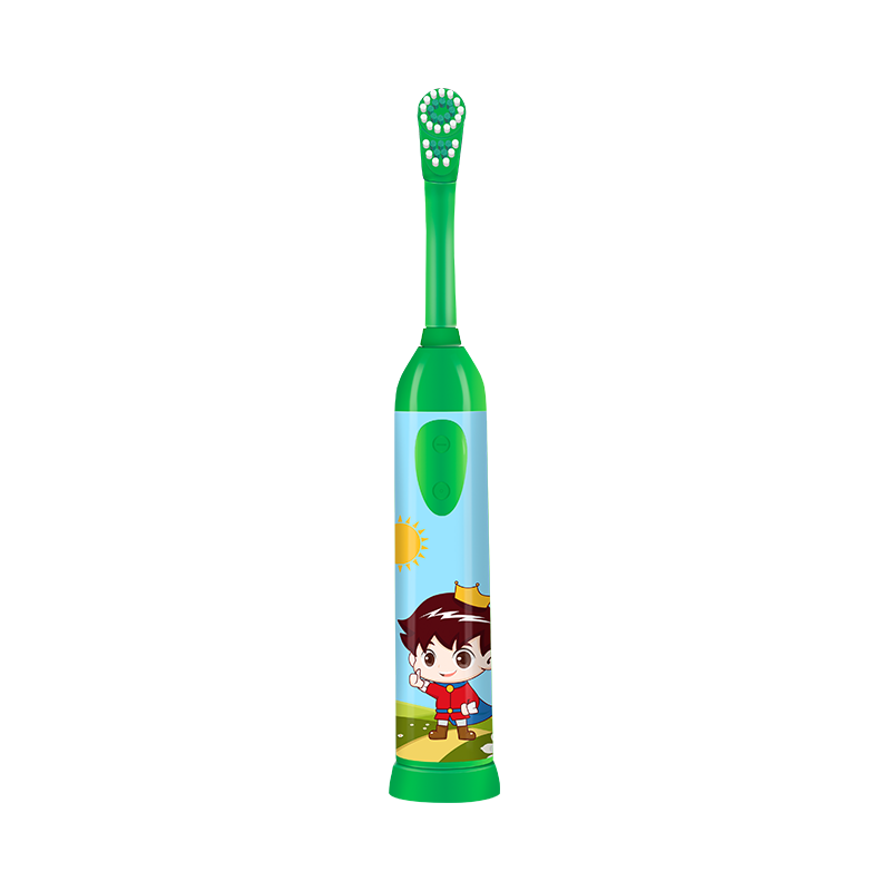KHET007-F Rotating Electric Toothbrush With Replaceable Brush Head Extra Soft Dupont For Teeth Whitening And Cleaning For Children