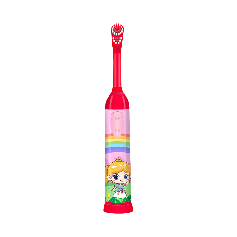 KHET007-F Rotating Electric Toothbrush With Replaceable Brush Head Extra Soft Dupont For Teeth Whitening And Cleaning For Children