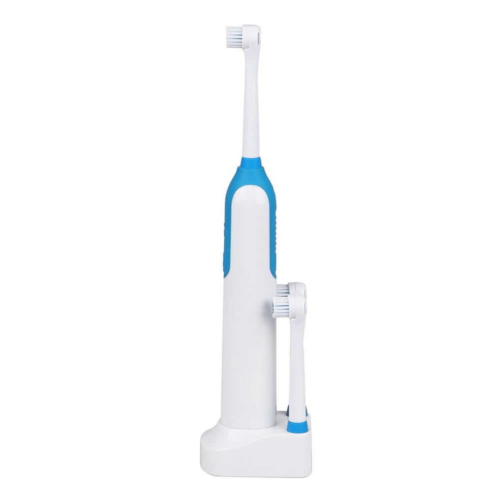 KHET008 Rechargeable Powered Toothbrush With Two Spare Heads IPX7 Waterproof Spinbrush