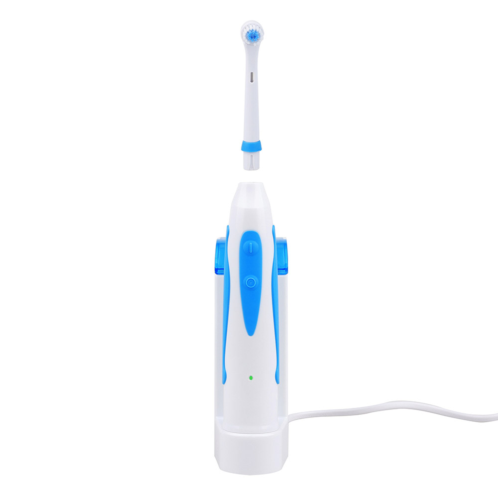 KHET006 Hot Precision Clean Rechargeable Toothbrush With Three Refill Dupont Brush Heads And Storage House 