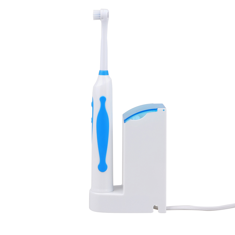 KHET006 Hot Precision Clean Rechargeable Toothbrush With Three Refill Dupont Brush Heads And Storage House 