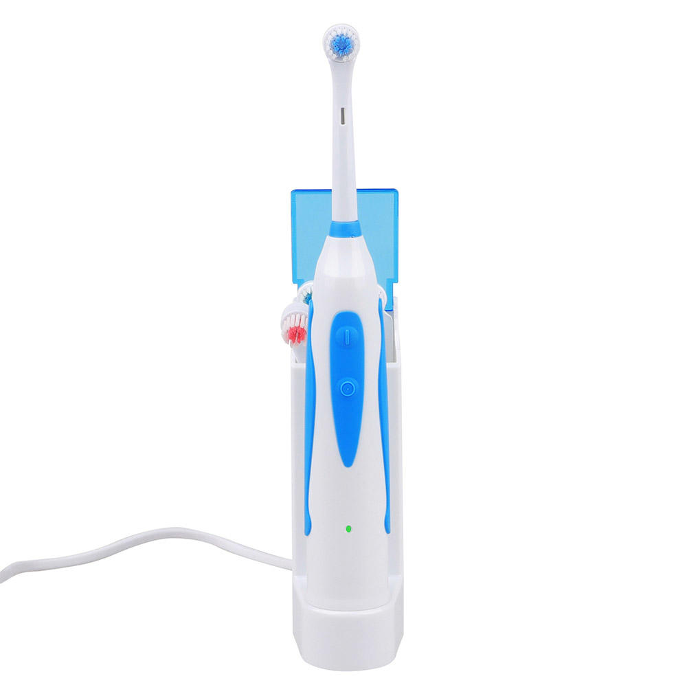 KHET006 Hot Precision Clean Rechargeable Toothbrush With Three Refill Dupont Brush Heads And Storage House 