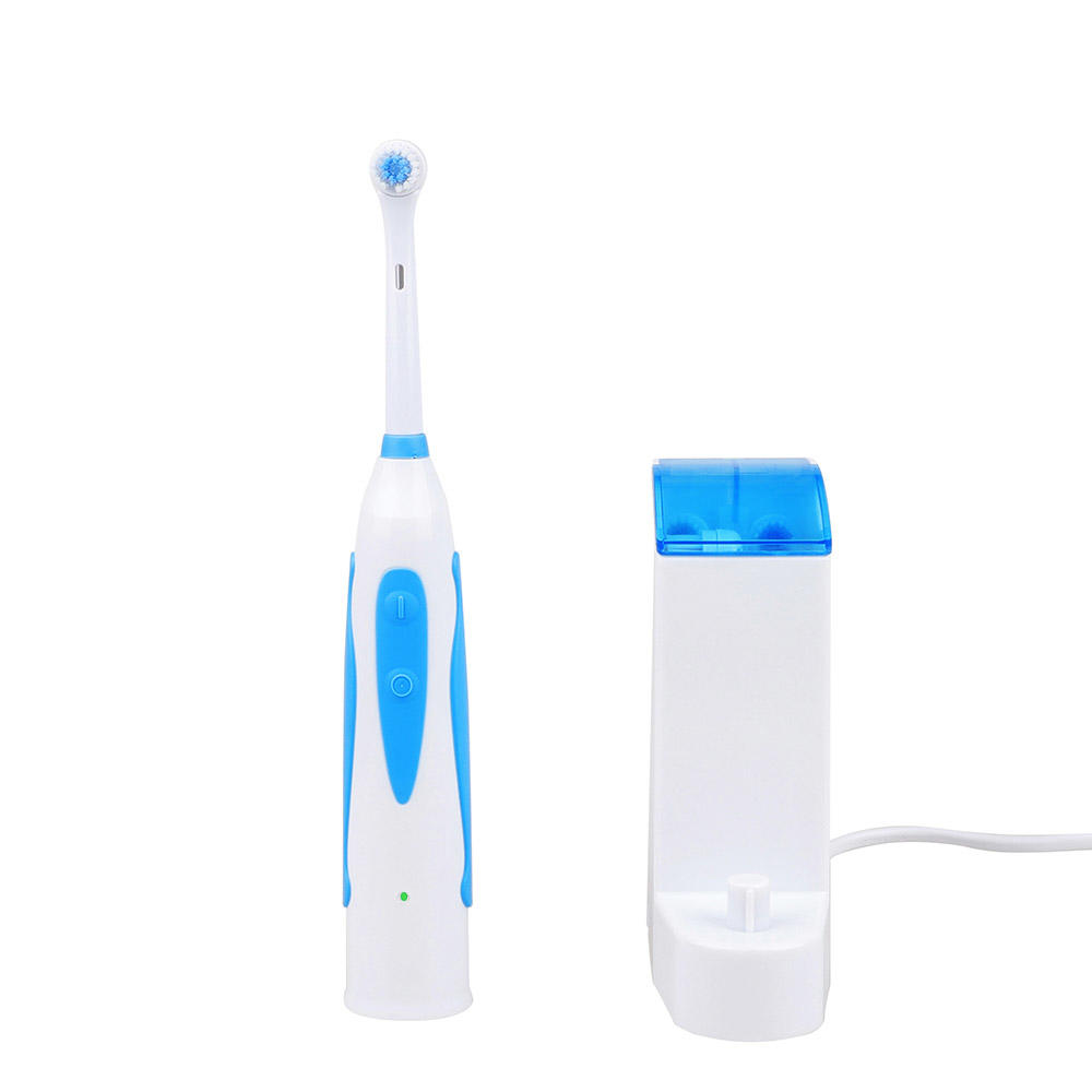 KHET006 Hot Precision Clean Rechargeable Toothbrush With Three Refill Dupont Brush Heads And Storage House 