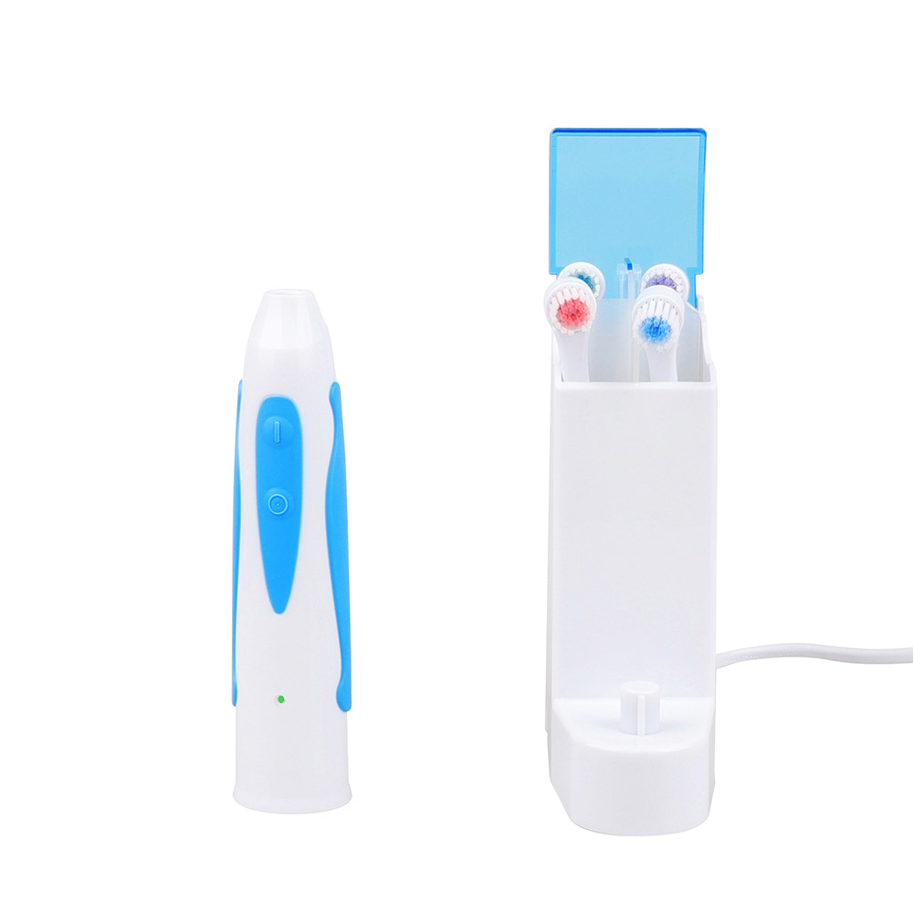 KHET006 Hot Precision Clean Rechargeable Toothbrush With Three Refill Dupont Brush Heads And Storage House 