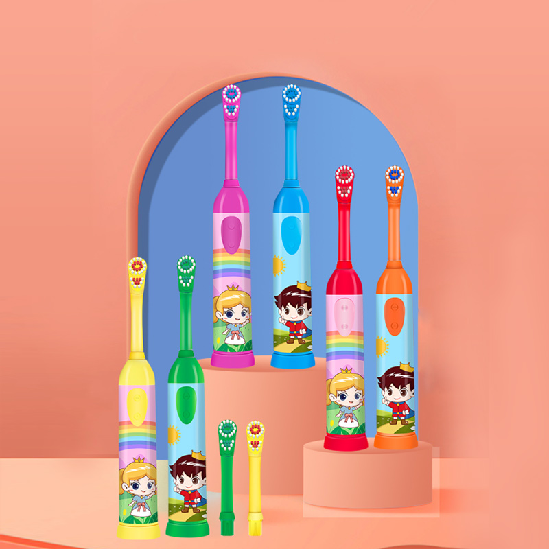 KHET007-C Babies Rotating Electric Toothbrush With Replaceable Brush Head IPX7 Waterproof