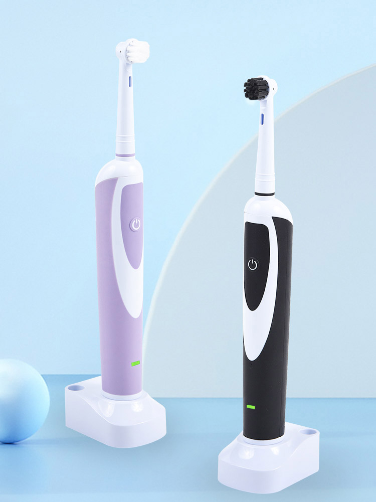 KHET017 Oral-B Compatible Rechargeable Toothbrush With Three Working Modes And 2mins Build In Timer IPX7 Waterproof Spinbrush