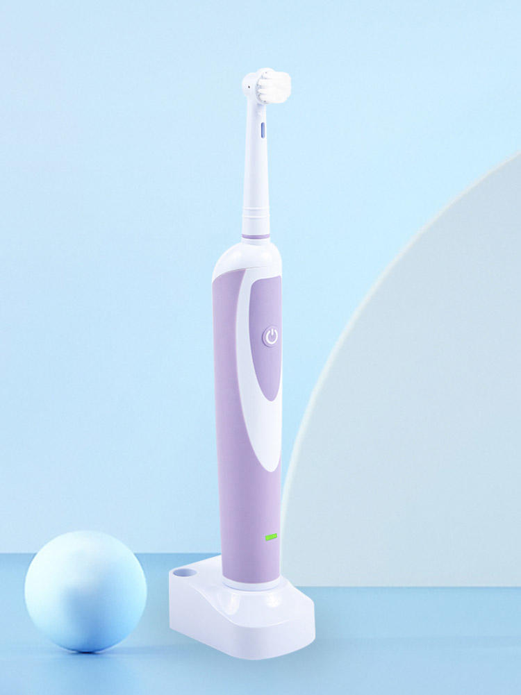 KHET017 Oral-B Compatible Rechargeable Toothbrush With Three Working Modes And 2mins Build In Timer IPX7 Waterproof Spinbrush