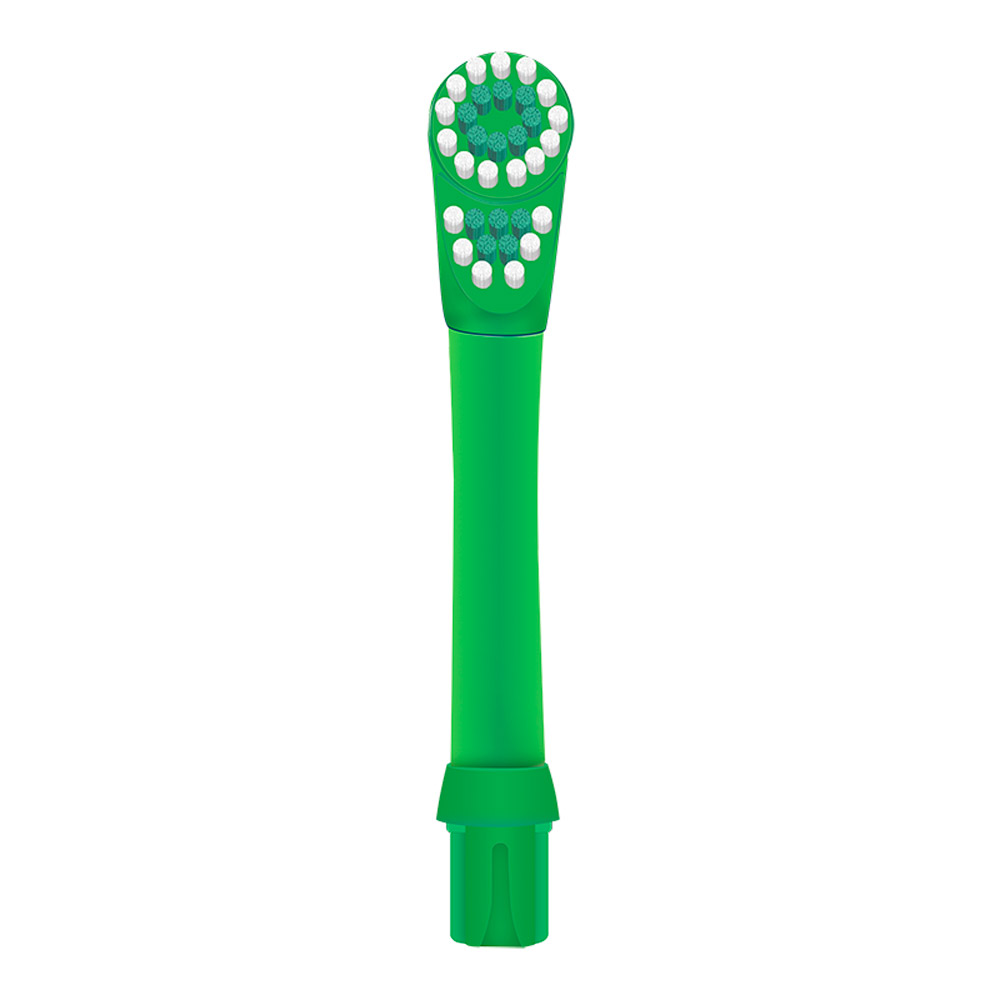 KHET007-S Replacement Toothbrush Double Head Precision Clean Soft Dupont Bristle For Kids
