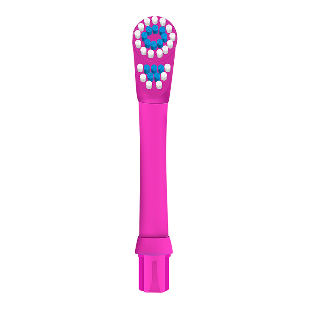 KHET007-S Replacement Toothbrush Double Head Precision Clean Soft Dupont Bristle For Kids