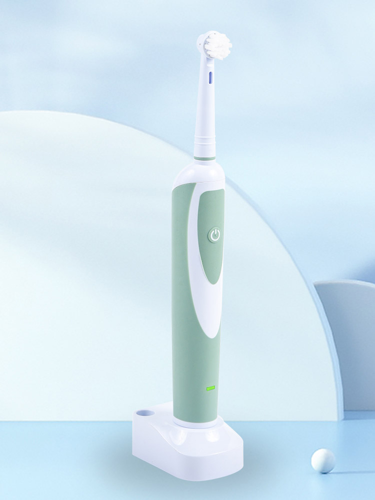 KHET017 Oral-B Compatible Rechargeable Toothbrush With Three Working Modes And 2mins Build In Timer IPX7 Waterproof Spinbrush