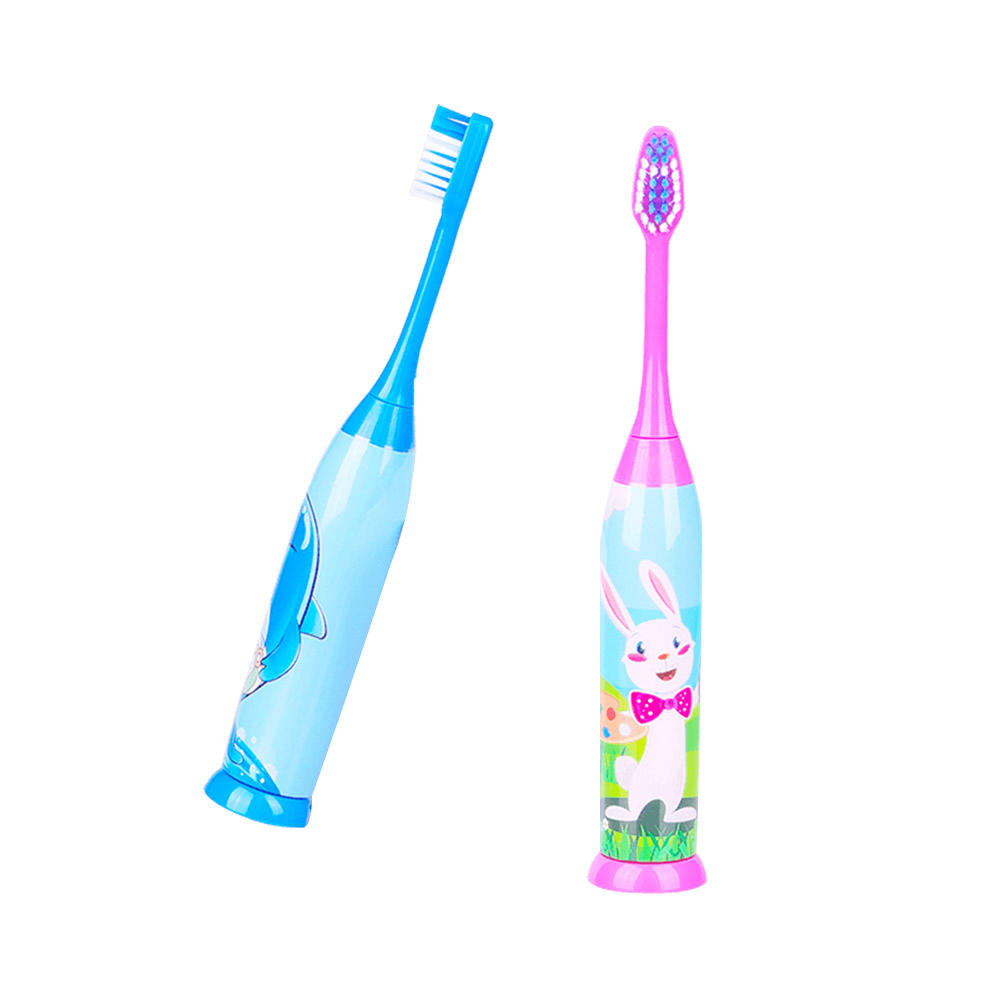 KHET011-C Kids Sonic Electric Toothbrush With One Refill Soft Bristle Brush Head IPX5 Waterproof(Handle Sleeve May Vary)